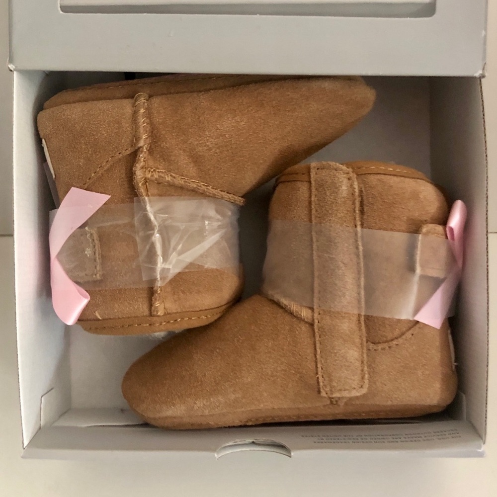 Ugg Infant Jessie Bow II Boots Brown Chestnut Size 02/03 6m-12m New In Box